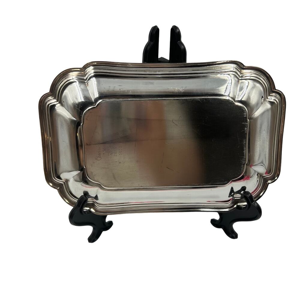 International Silver Co. Chadwick #1513 Serving Dish Platter Rectangular MCM VTG